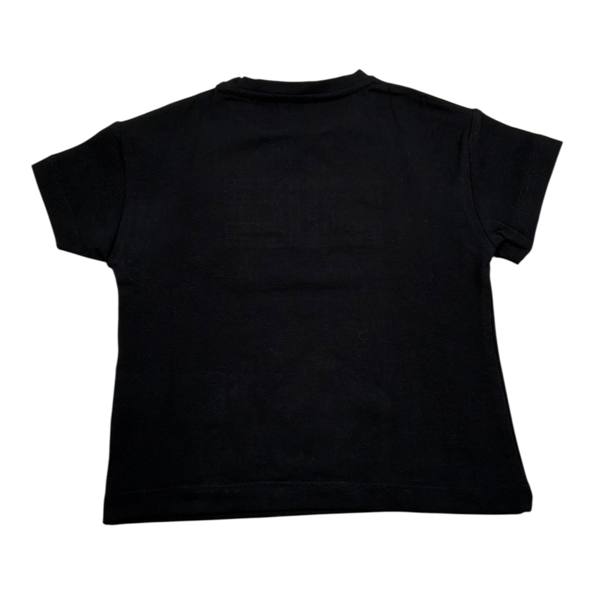 Elisabetta Franchi T-Shirt Girocollo Tinta Unita con Stampa per Neonata EGTS66 NERO ELISABETTA FRANCHI 