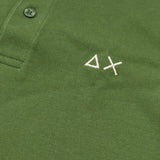 Suns68 Polo Mezza Manica Tinta Unita con Logo per Bambino CPA35312 VERDE SUNS68 