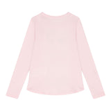 GUESS shirt girocollo tinta unita con stampa Rosa per Neonata K4YI06KAPO0X ROSA GUESS 