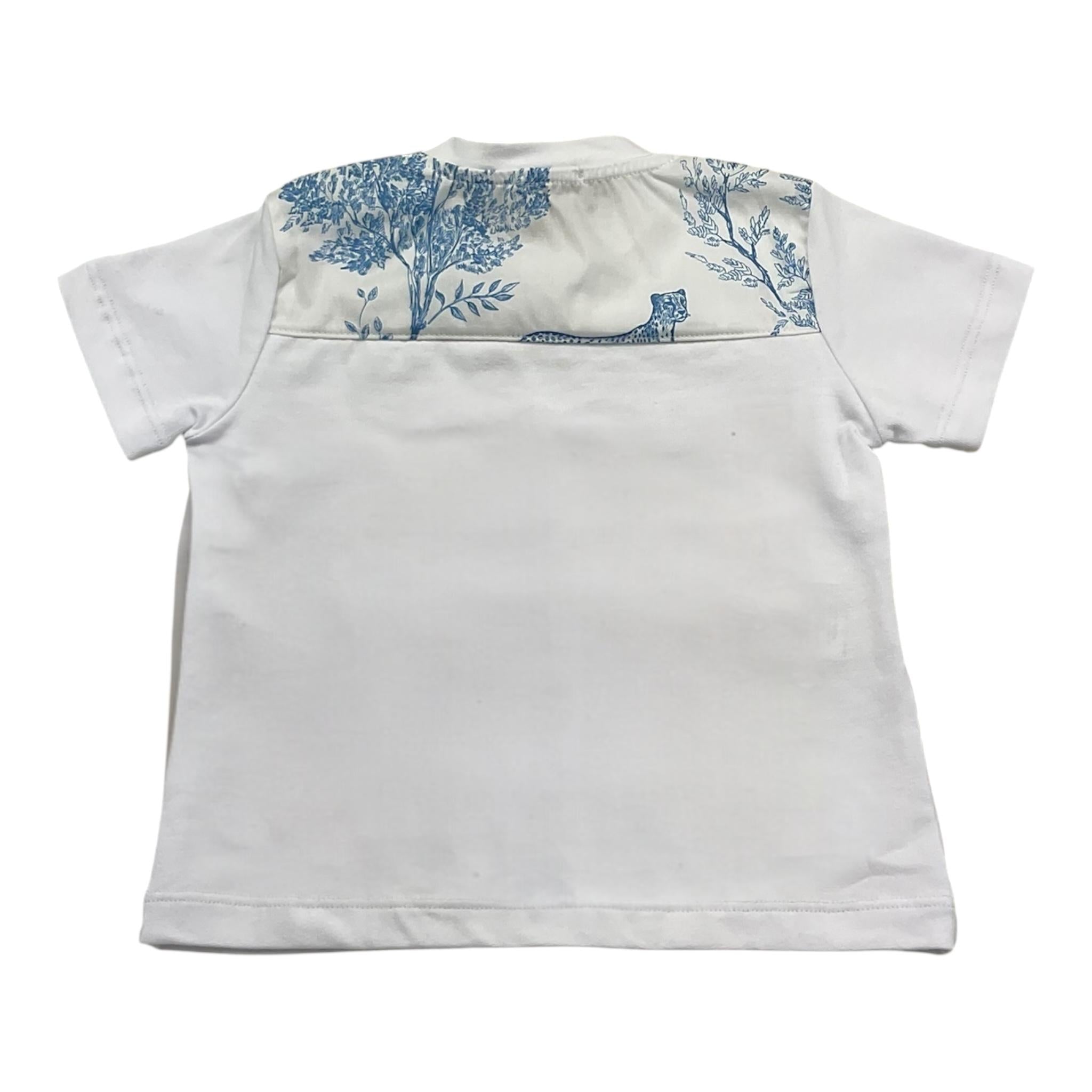 Daniele Alessandrini T-Shirt Tinta Unita con Stampa per Neonato 1296M00223 BIANCO DANIELE ALESSANDRINI 