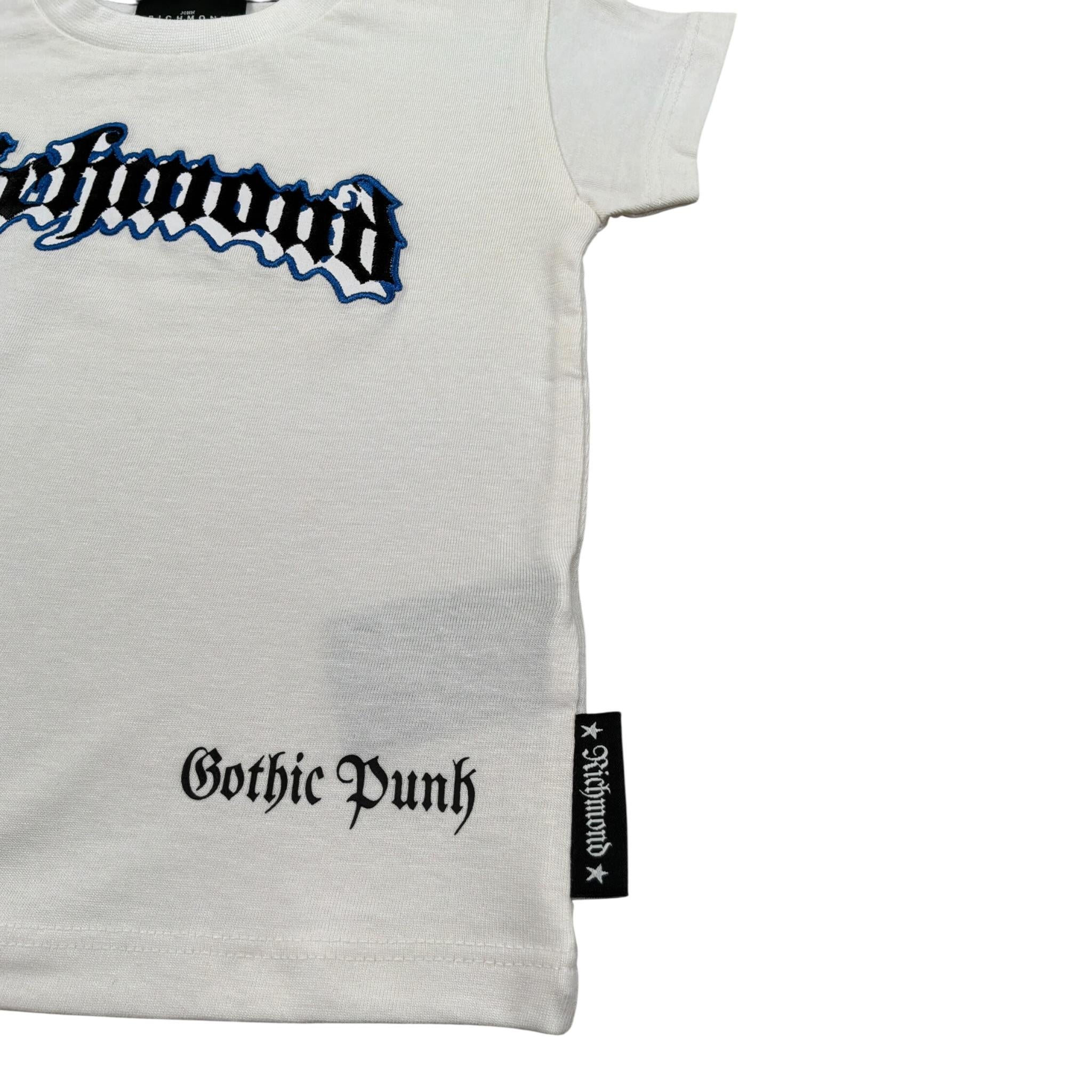 John Richmond T-Shirt Girocollo tinta unita con Stampe Bianco per Neonato RIP23074CF BIANCO JOHN RICHMOND 
