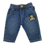 MOSCHINO jeans tinta unita con elastico in vita Blu per Neonato MDP03F BLU MOSCHINO 