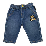 MOSCHINO jeans tinta unita con elastico in vita Blu per Neonato MDP03F BLU MOSCHINO 