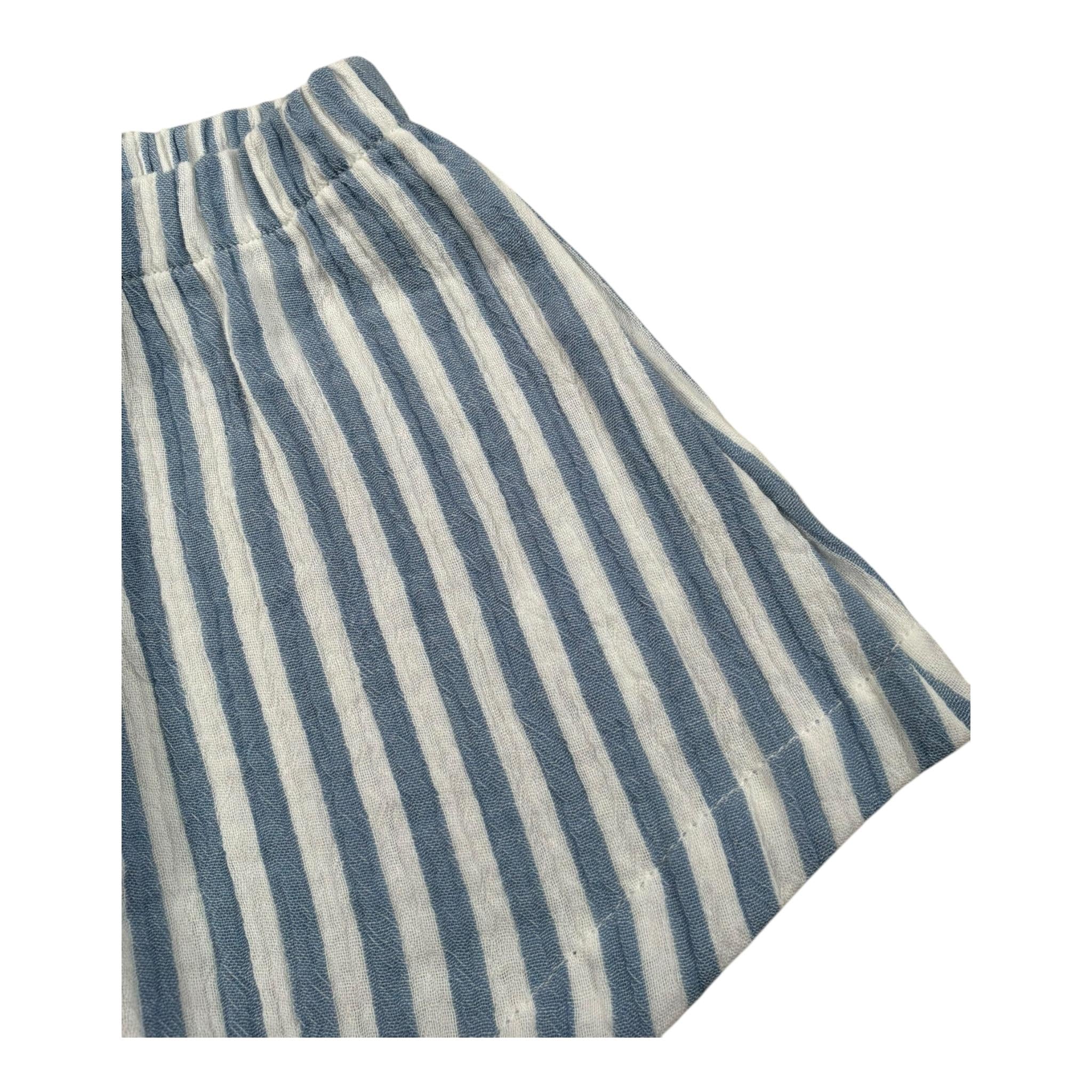 Petit Indi Bermuda Bicolore con Elastico In Vita per Neonato BERRIG BIANCO/AZZURRO PETIT INDI 