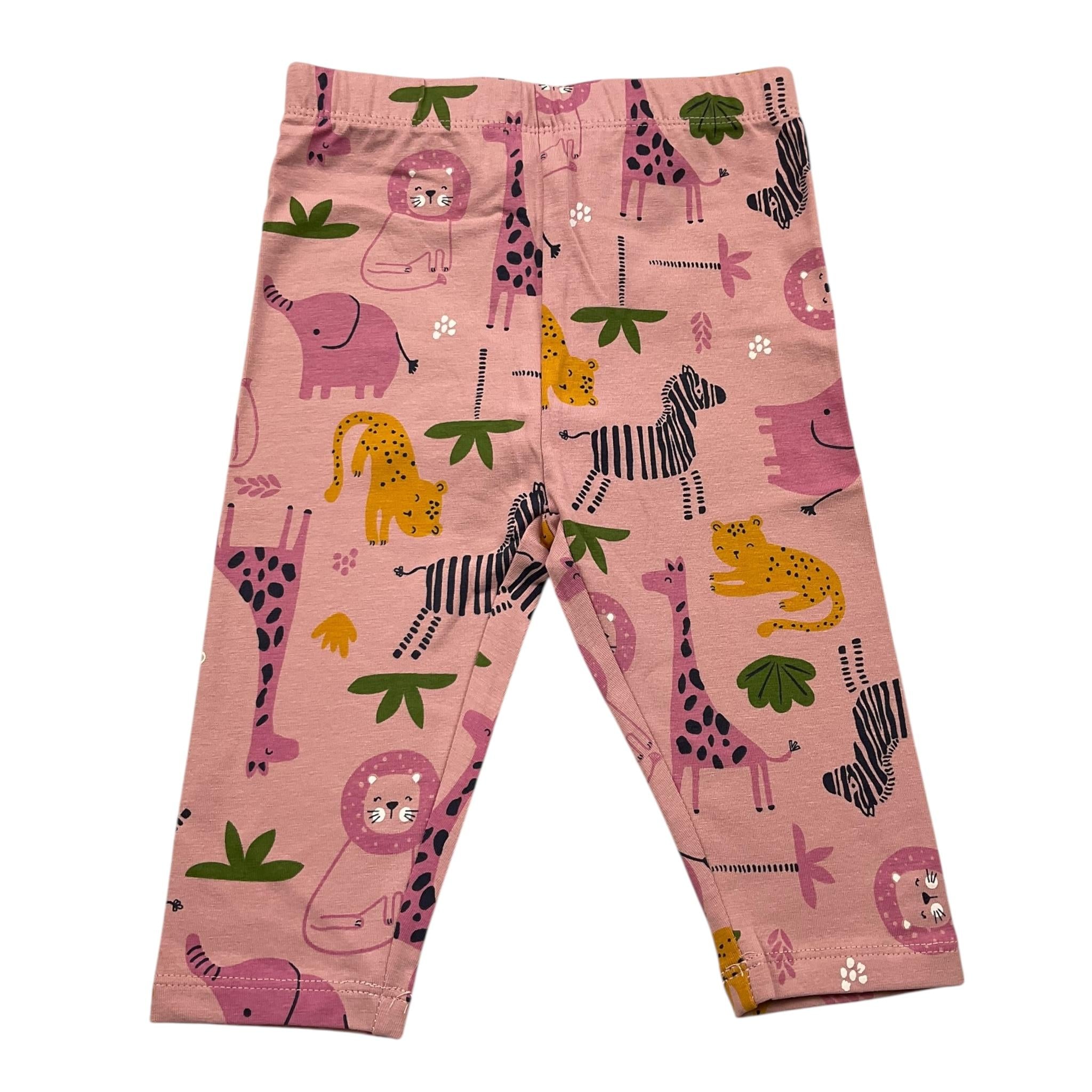 LOSAN leggins tinta unita con stampa in contrasto Rosa per Bambina LBGA0401J ROSA LOSAN 