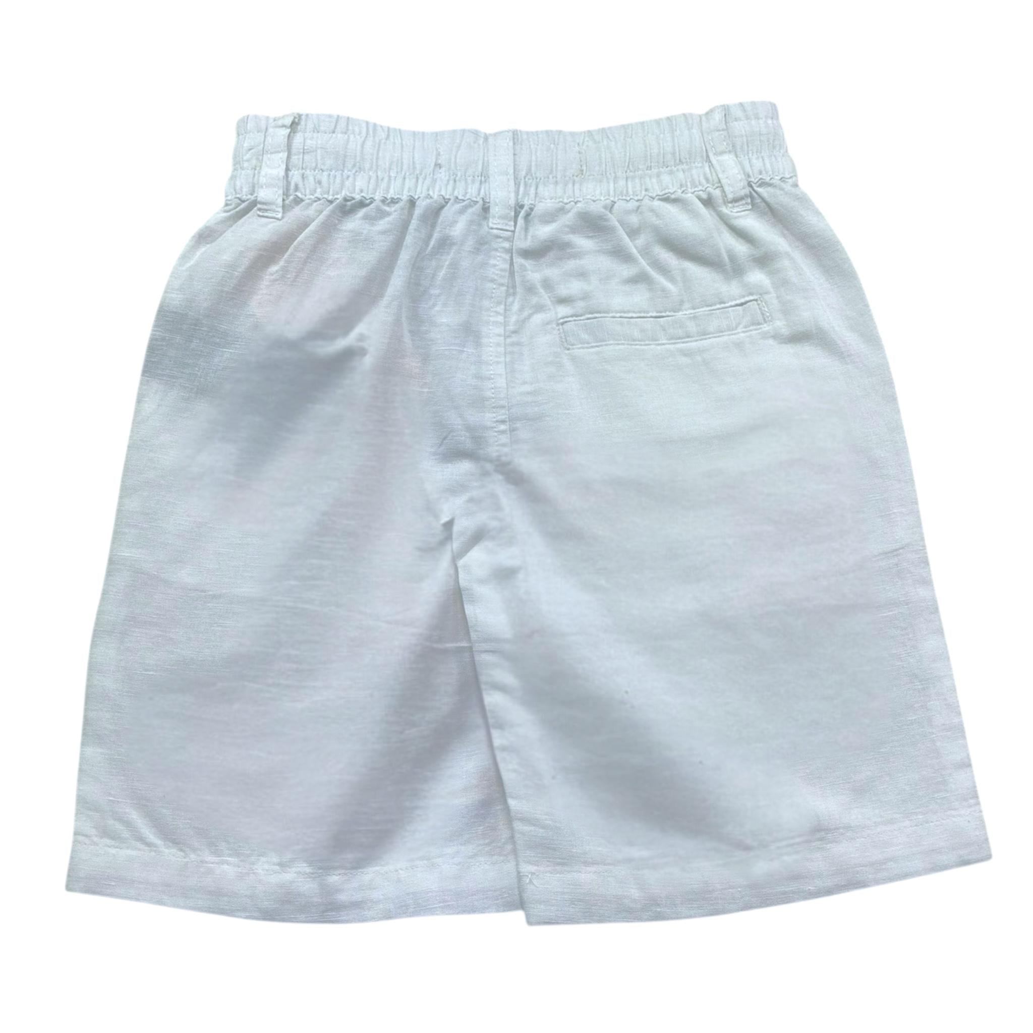 Trussardi Bermuda Tinta Unita con Elastico In Vita per Bambino TBP26020CLL BIANCO TRUSSARDI 