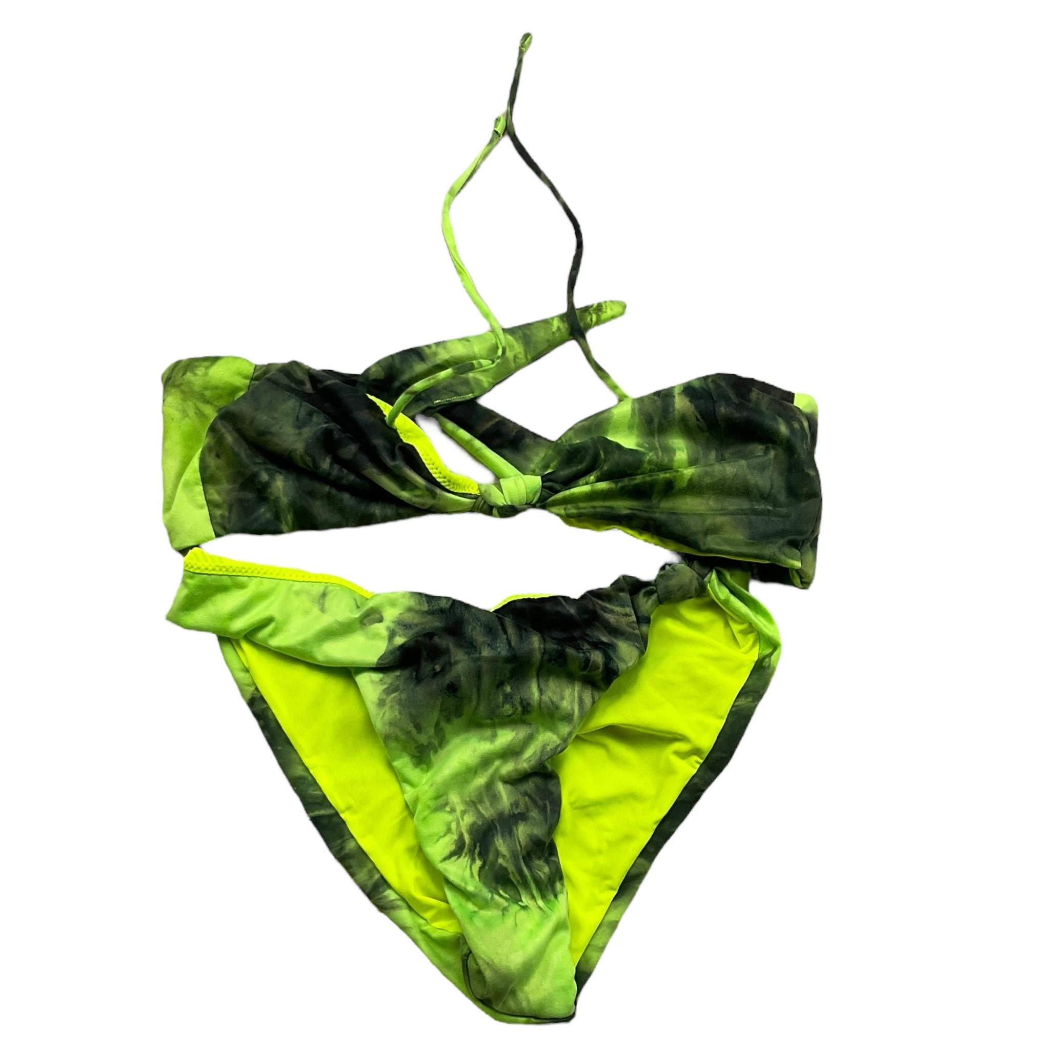 F**K Costume 2 Pezzi Fascia-Mutanda Multifantasia per Bambina FJ25G1C0 VERDE F**K 