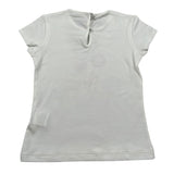 J.O. Milano T-Shirt Girocollo Tinta Unita con Stampa per Bambina 576Q5J BIANCO J.O. MILANO 