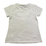 Fun & Fun T-Shirt Girocollo Tinta Unita con Orso per Bambina FBTS01423 BIANCO FUN & FUN 