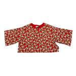 MOSCHINO t-shirt tinta unita modello crop con stampa Rosso per Bambina HBM062 ROSSO MOSCHINO 