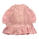 MOSCHINO abito in felpa tinta unita con stampa Rosa per Neonata MDV0CWLDA ROSA MOSCHINO 