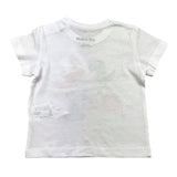Losan Einfarbiges T-Shirt mit Rundhalsausschnitt und Kontrastdrucken, Weiß, für Neugeborene