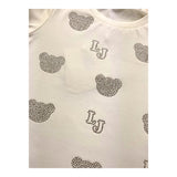LIU JO shirt girocollo tinta unita con stampa brillantinata Panna per Neonata KF4065XX PANNA LIU JO 