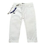 Daniele Alessandrini Pantalone tinta unita con Girovita Regolabile Bianco per Neonato 1295P0869 BIANCO DANIELE ALESSANDRINI 