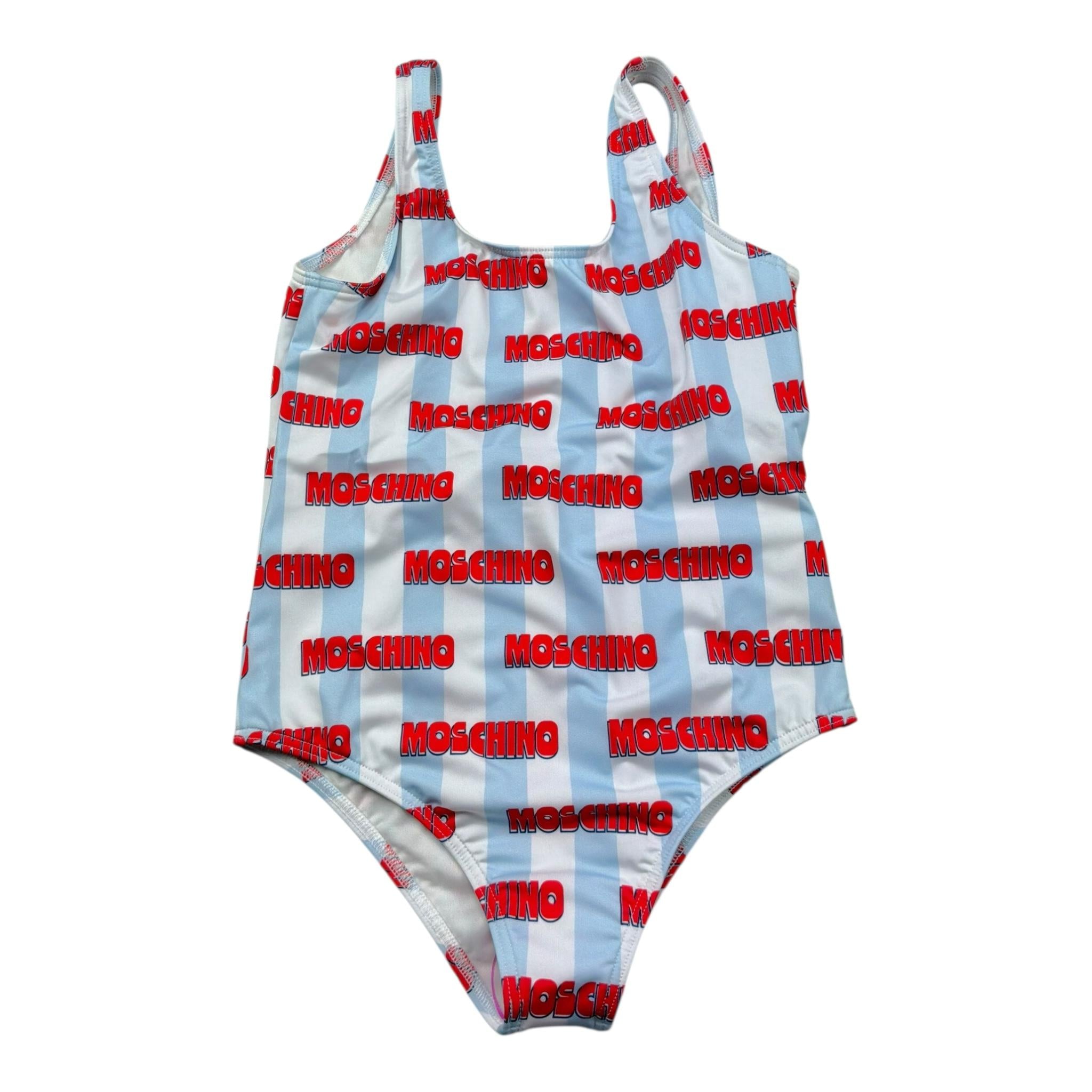 Moschino Costume Intero Tinta Unita con Fantasia per Bambina H1L00B BIANCO MOSCHINO 