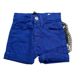 Never Too Bermuda Tinta Unita con Girovita Regolabile per Neonato NT1642N BLU NEVER TOO 