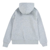LEVI'S felpa chiusa con cappuccio tinta unita con logo Grigio per Bambino 9E8778X GRIGIO LEVI'S 