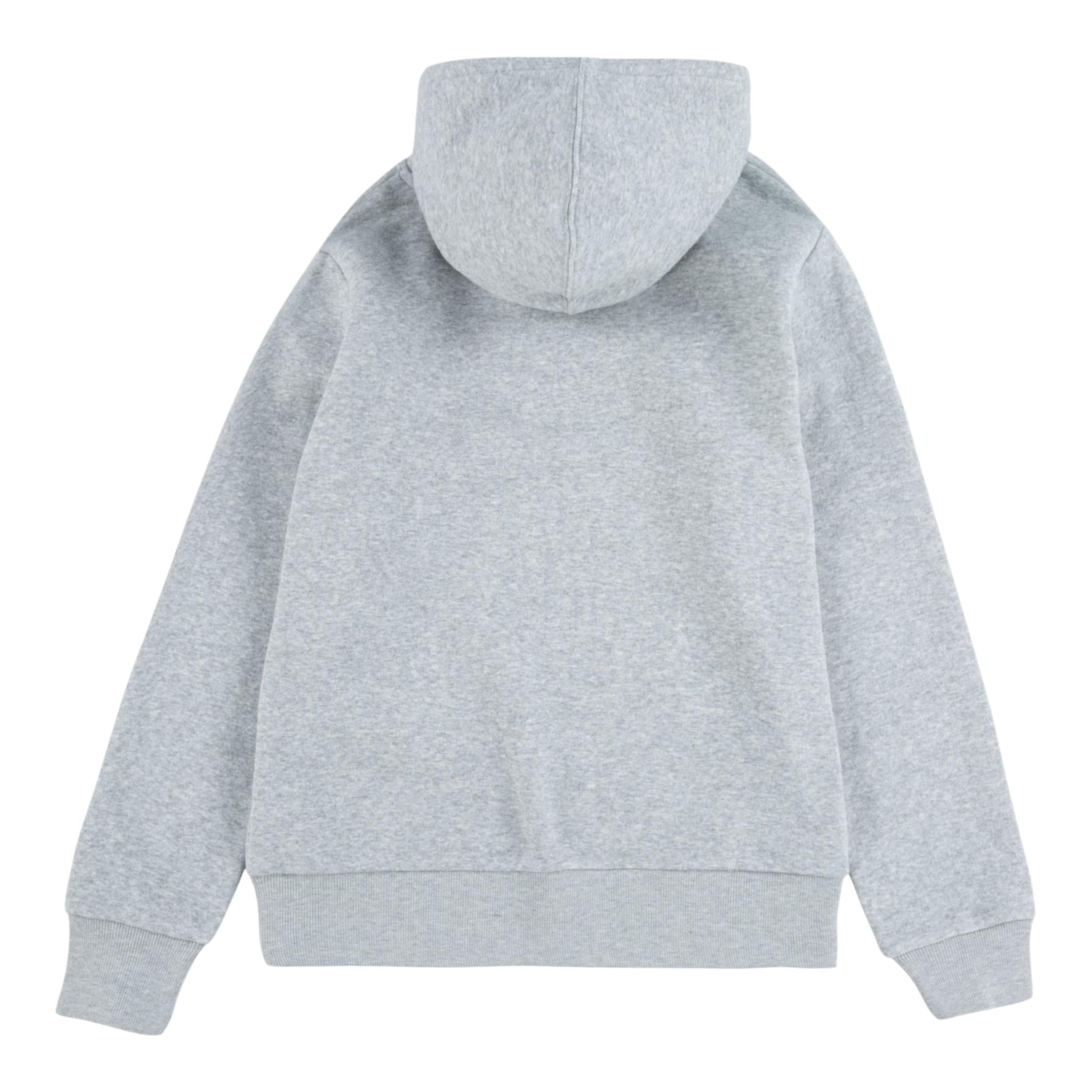 LEVI'S felpa chiusa con cappuccio tinta unita con logo Grigio per Bambino 9E8778X GRIGIO LEVI'S 