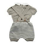 Juliana Completo 2 Pezzi Maglia-Salopette per Neonato 25202 BEIGE JULIANA 