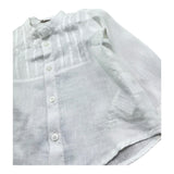 Le Bebe' Camicia Tinta Unita con Colletto Coreano per Neonato LBB5386 BIANCO LE BEBE' 