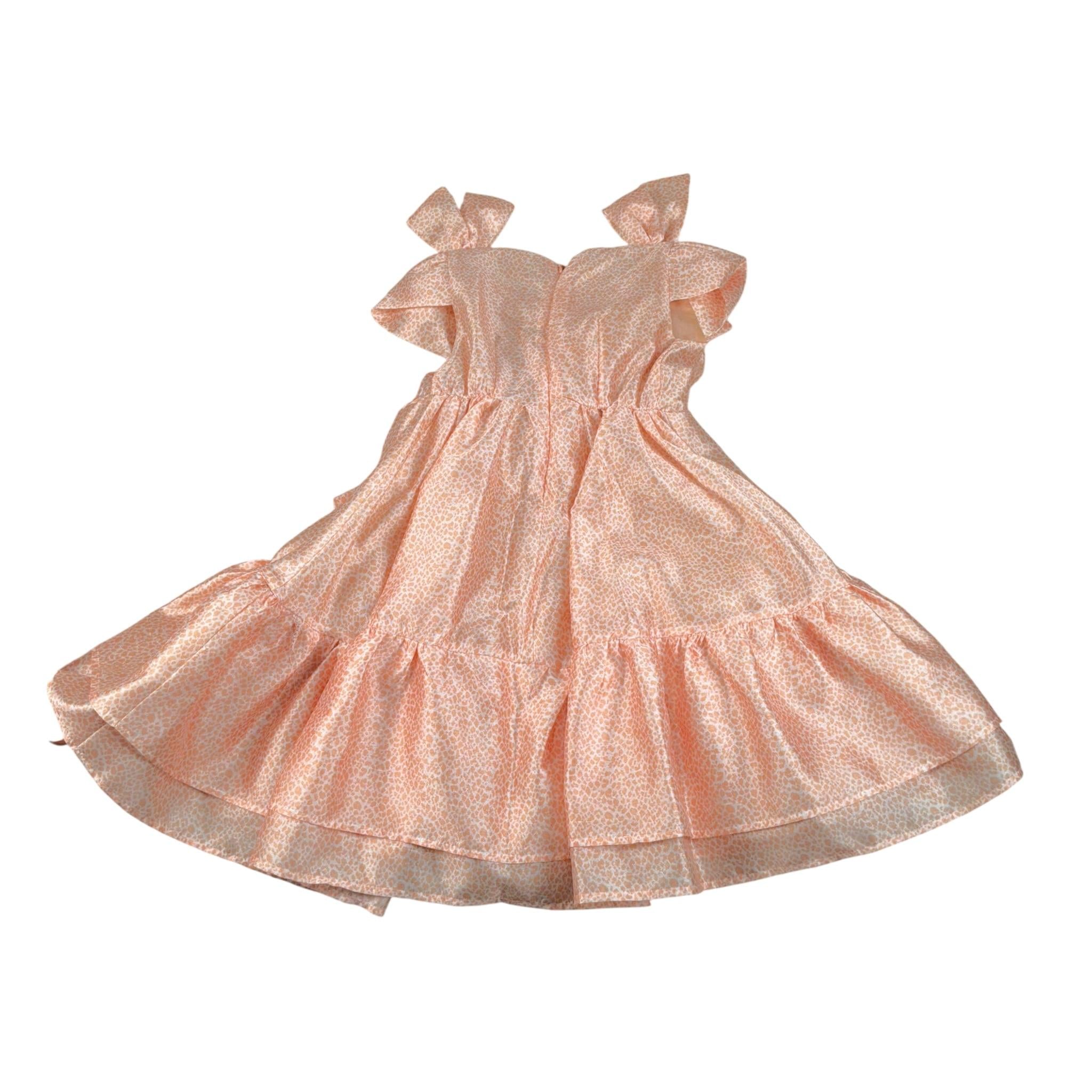 Miss Grant Abito Tinta Unita con Stampa per Bambina MG1226 PESCA MISS GRANT 