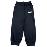 Diadora Trainingshose einfarbig mit schwarzem Logo-Print für Jungen