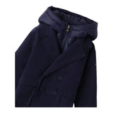 SARABANDA cappotto tinta unita con zip e cappuccio Blu per Bambino 0A284 BLU SARABANDA 