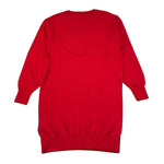 MOSCHINO abito in maglia girocollo tinta unita con stampa Rosso per Bambina HDV0GZ ROSSO MOSCHINO 