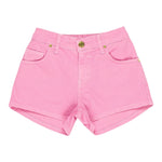 M+E' Short In Denim Tinta Unita con Girovita Regolabile per Bambina UE1704J ROSA M+E' 