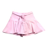 Lalalu‘ Einfarbiger Rock mit Rüschen und elastischer Taille Rosa für Mädchen