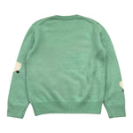 SAINT BARTH maglia girocollo tinta unita con stampa Verde per Bambina SHEEP VERDE SAINT BARTH 