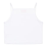 Diesel Canotta Bretelline Tinta Unita con Stampa Brillantinata per Bambina J02201X BIANCO DIESEL 