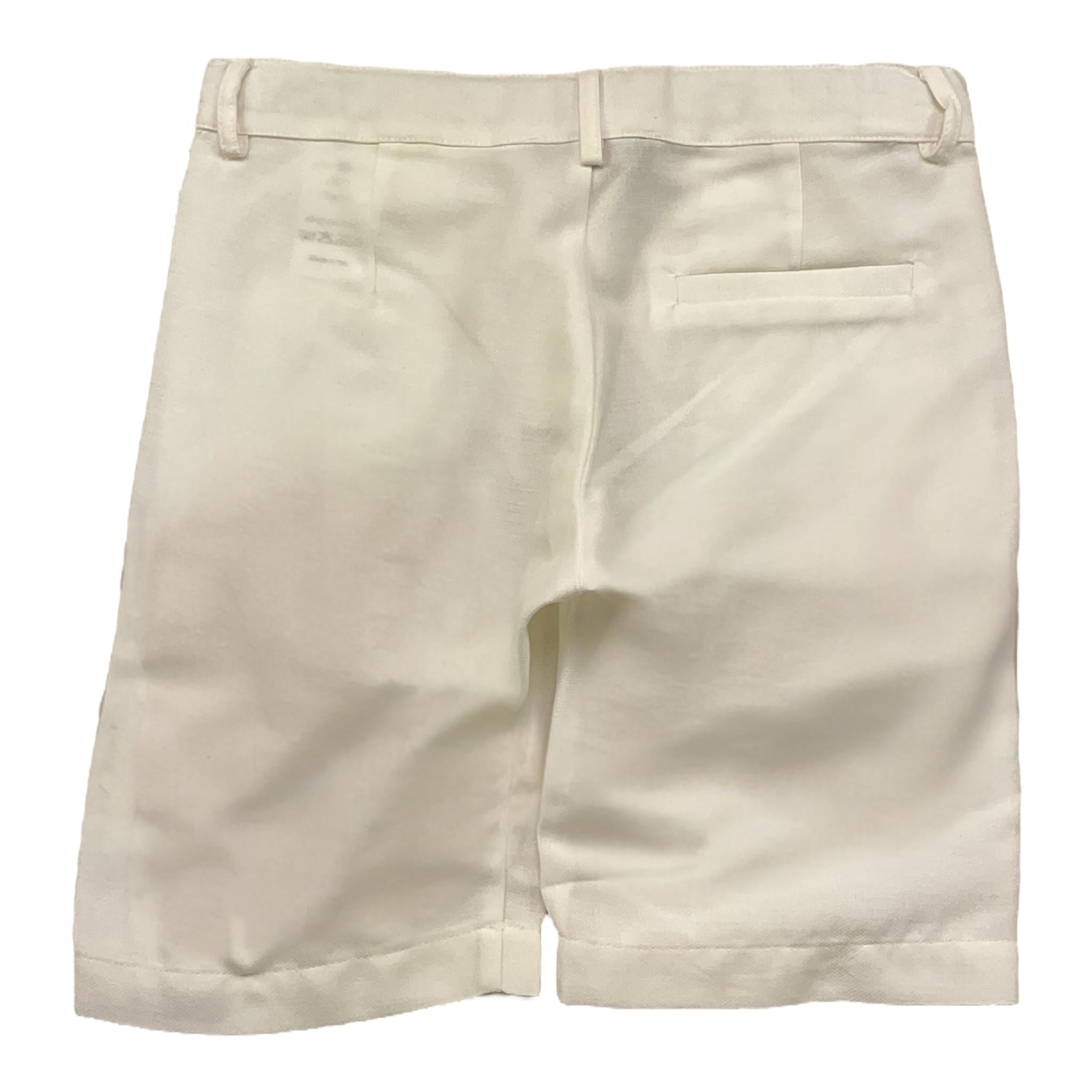 Little Bear Bermuda Tinta Unita con Girovita Regolabile per Bambino 8213J BIANCO LITTLE BEAR 