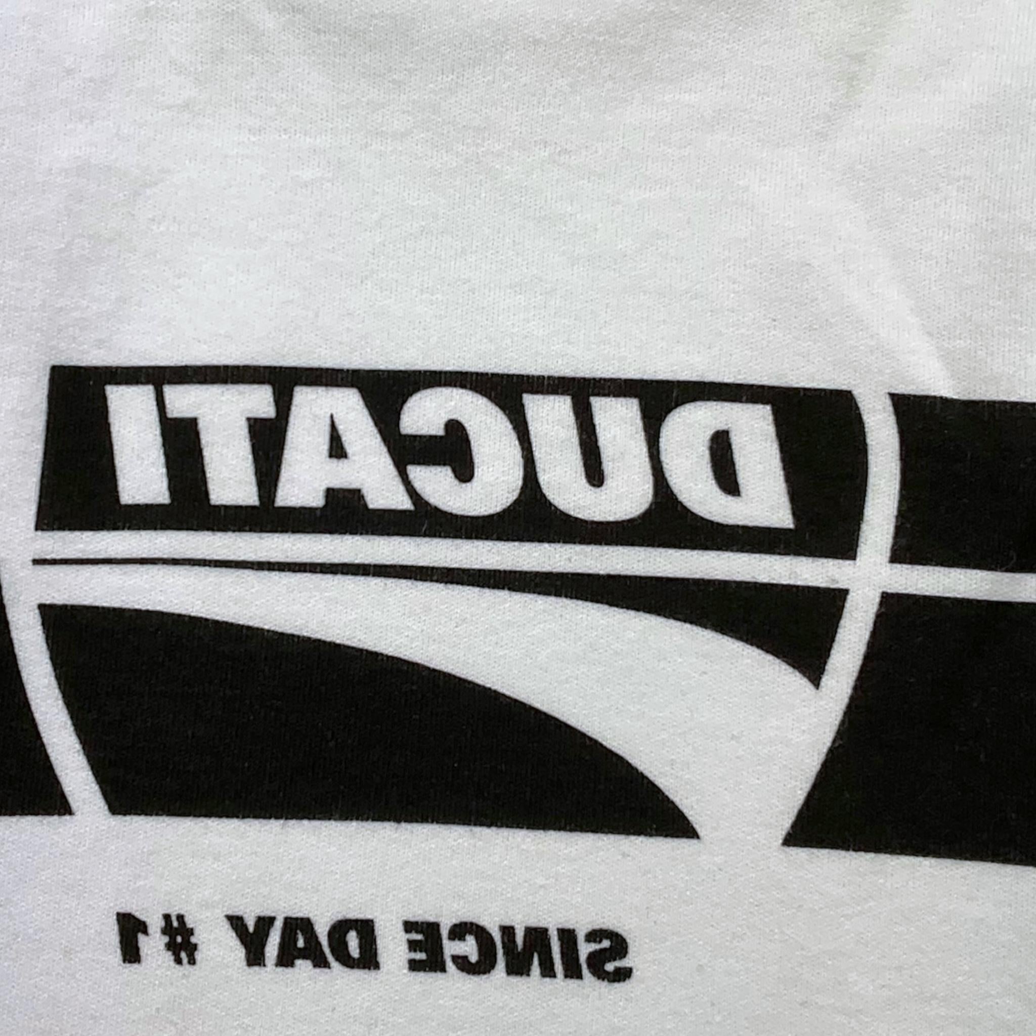 DUCATI shirt girocollo tinta unita con stampa Bianco per Neonato G5611 BIANCO DUCATI 