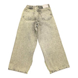 Maison Margiela Jeans Mod A Palazzo Einfarbig 5 Taschen mit elastischer Taille Grün Für Mädchen