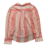 Manila Grace Langarmshirt zweifarbig gestreift weiß/pink für Mädchen