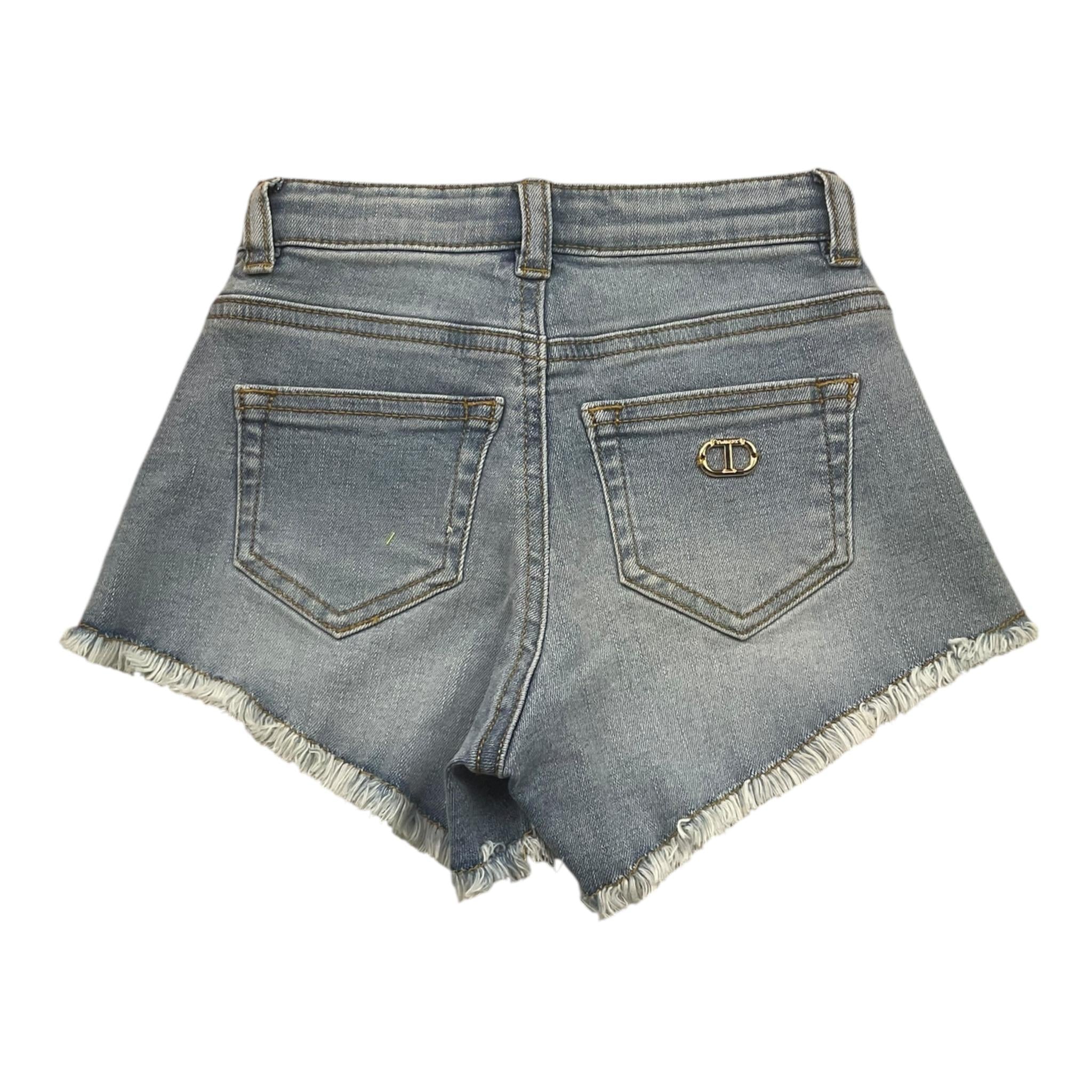 Twinset Short In Denim Tinta Unita con Girovita Regolabile per Bambina 251GJ2521 AZZURRO TWINSET 