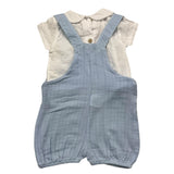 Babidu 2-teiliges Set Shirt-Latzhose Blau für Neugeborene