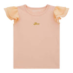 Guess Canotta Girocollo con Maniche In Tulle Tinta Unita con Stampa per Neonata K4GI20K6YW1 PESCA GUESS 