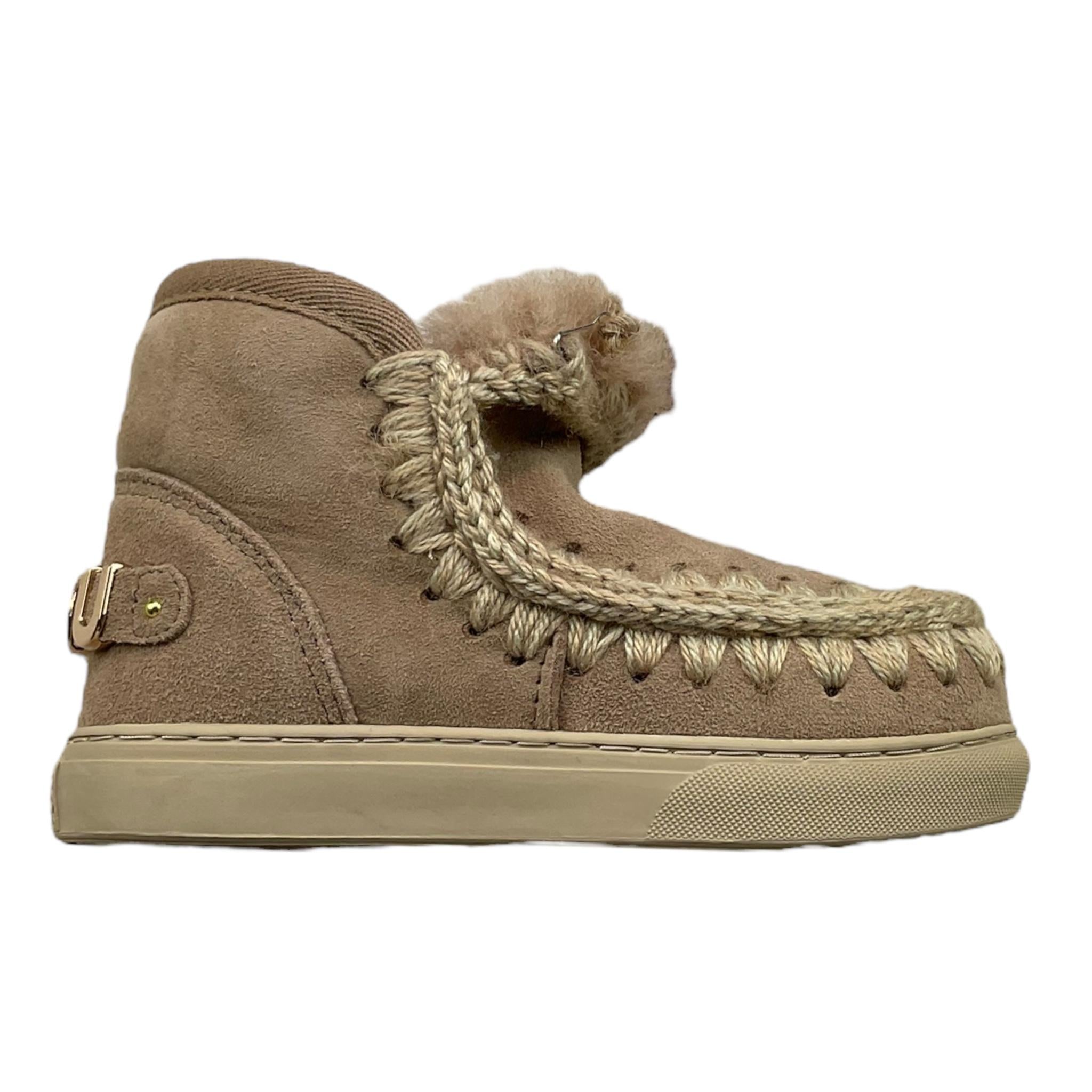 MOU stivali tinta unita con ricami in contrasto Beige per Bambina MUFK111015AX BEIGE MOU 
