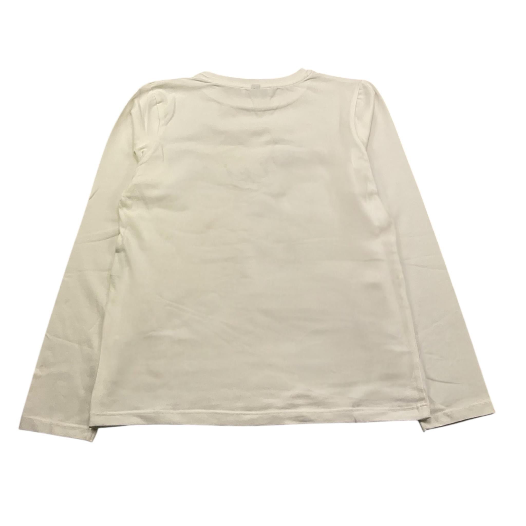 DIXIE shirt girocollo tinta unita con stampe in contrasto Panna per Bambina LB67032G34 PANNA DIXIE 
