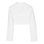 Elisabetta Franchi Giacca Tinta Unita Modello Crop per Bambina EFGC067 PANNA ELISABETTA FRANCHI 