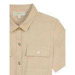 Michael Kors Abito Mezza Manica tinta unita Beige per Bambina R30020 BEIGE MICHAEL KORS 