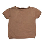 Wedoble T-Shirt Girocollo Tinta Unita per Neonato V2409301C MARRONE WEDOBLE 