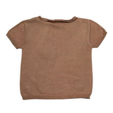 Wedoble T-Shirt Girocollo Tinta Unita per Neonato V2409301C MARRONE WEDOBLE 