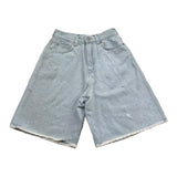 Maison Margiela Zerrissene Jeans-Shorts Einfarbig Hellblau Für Mädchen