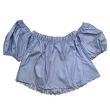 Lu Lu By Miss Grant Top Halbarm Einfarbig Hellblau Für Mädchen
