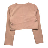 Patrizia Pepe Einfarbige Crop Jacke Rosa Für Mädchen