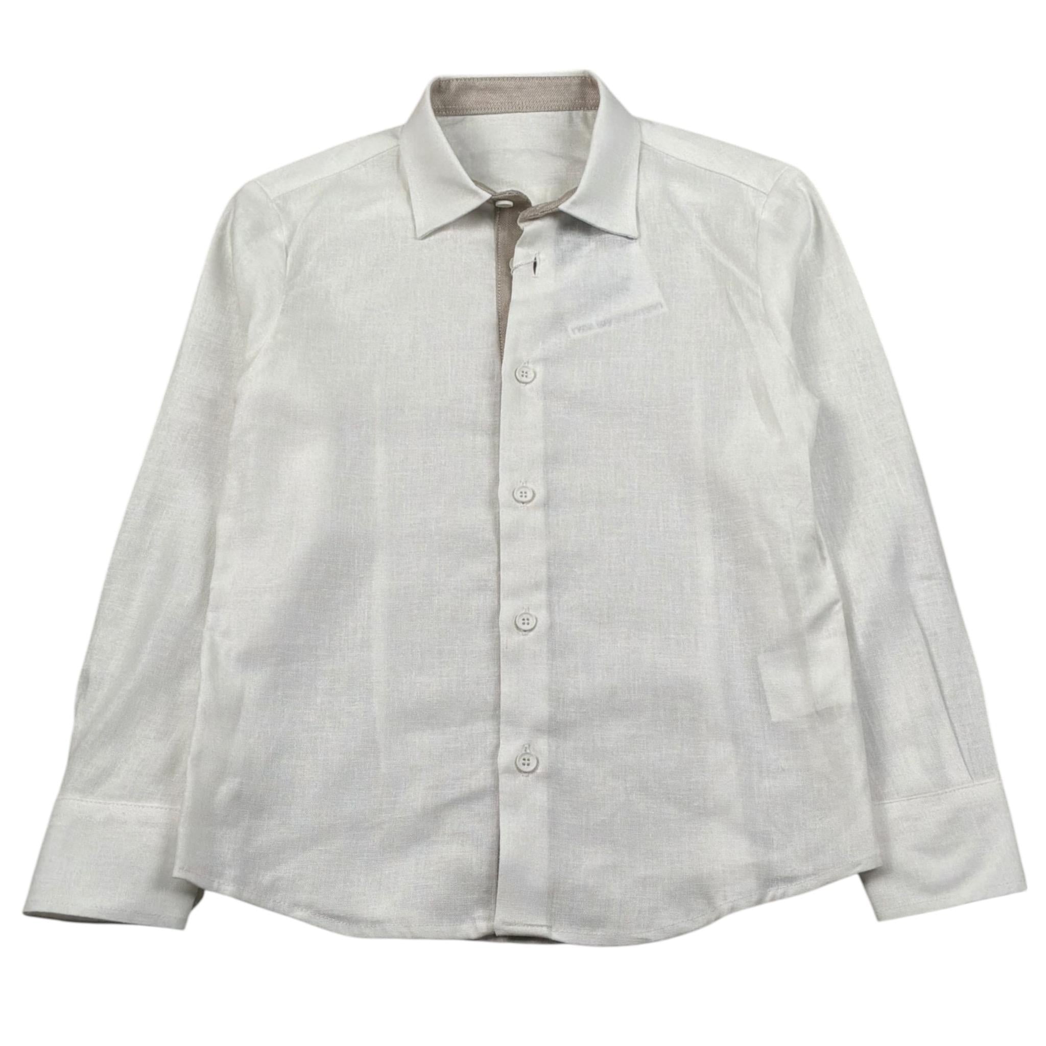New Gereration Camicia Manica Lunga tinta unita Panna per Bambino 42131 PANNA NEW GERERATION 