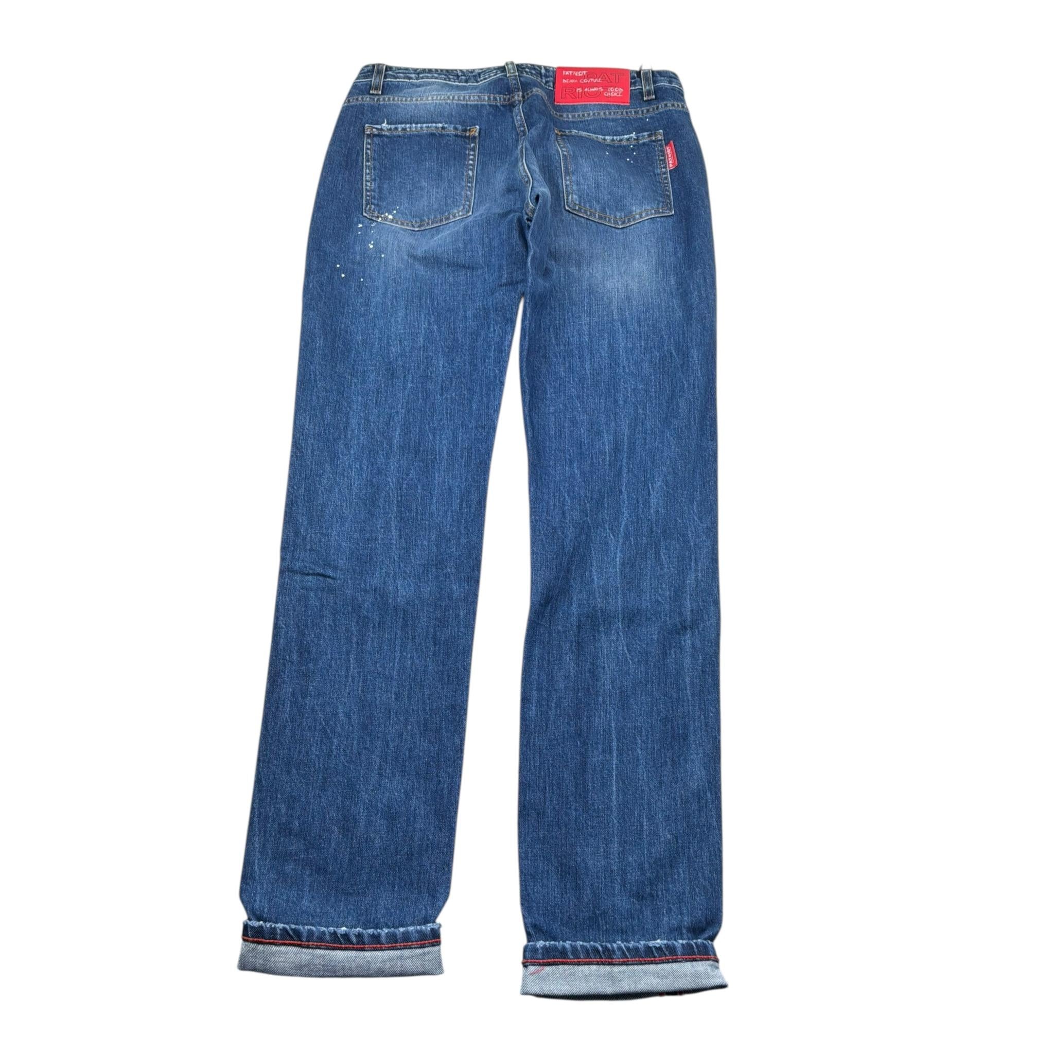 Patriot Jeans Tinta Unita 5 Tasche per Bambino PJ5S2SPBK36 BLU PATRIOT 